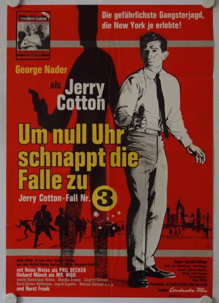 Um Null Uhr schnappt die Falle zu originales deutsches Filmplakat